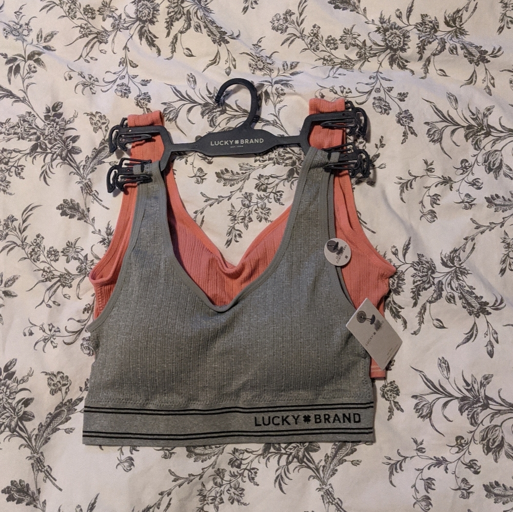 Lucky Brand 2 Pk Seamless Comfort Bras - S